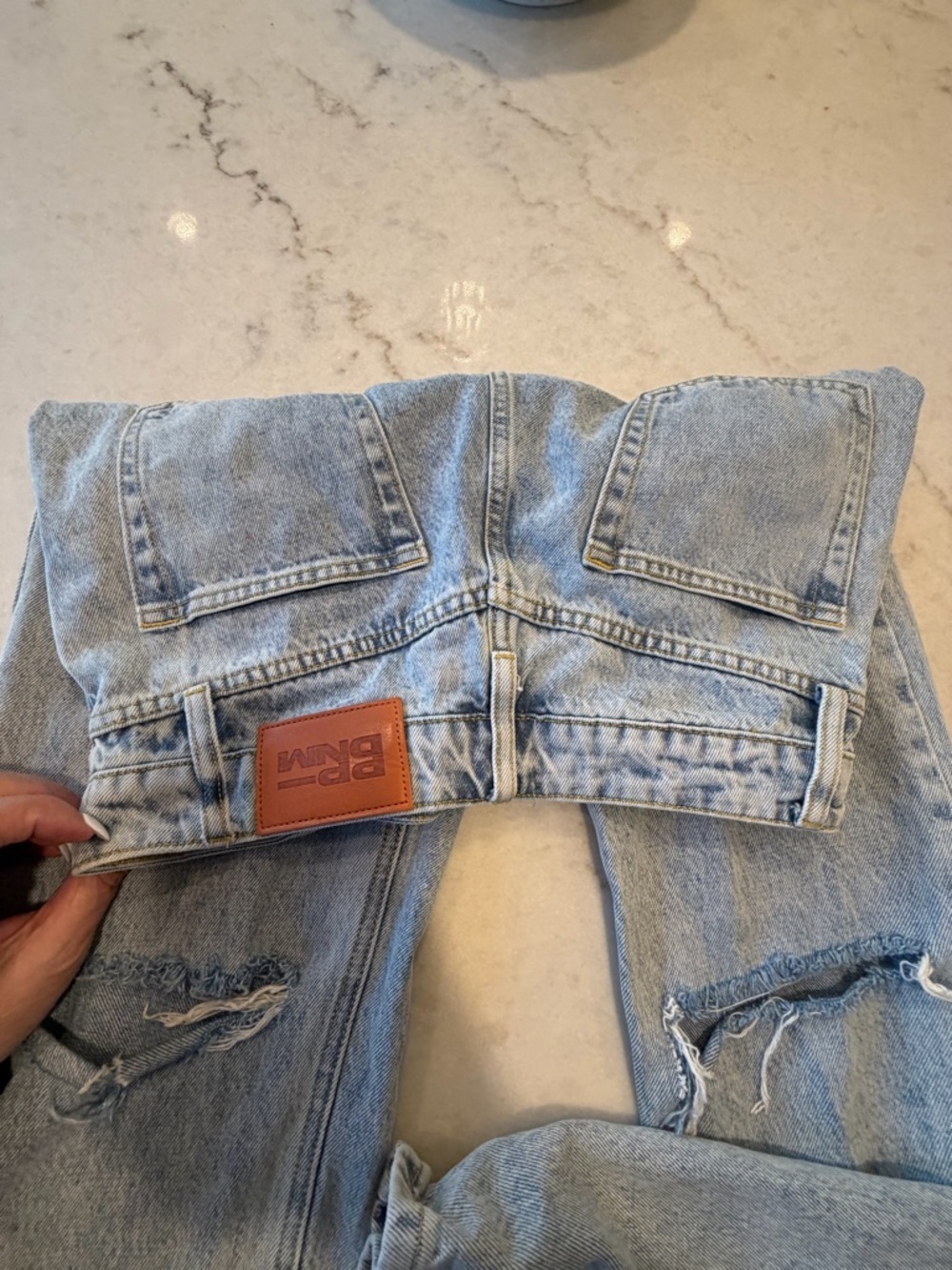 PRINCESS POLLY Light Blue Distressed High-Waist Women’s Jeans! 6 - Picture 8 of 8